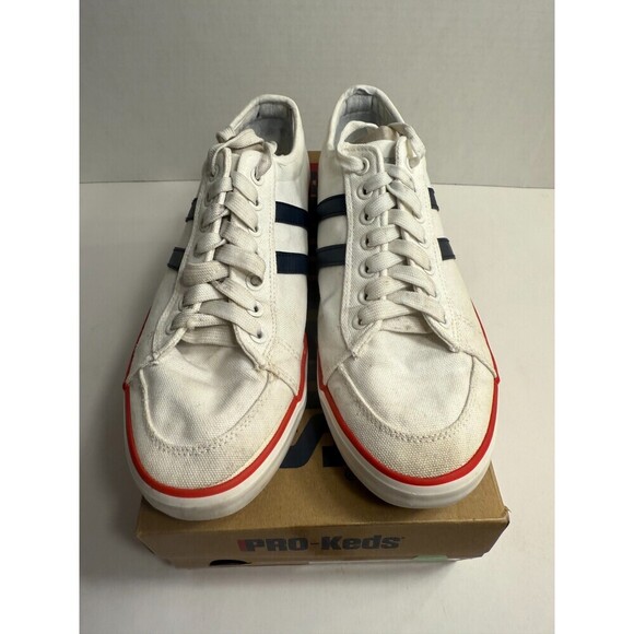 .7072 Keds Royal Plus White/Navy-US 8 Mens - Picture 3 of 5